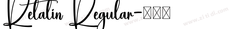 Retalin Regular字体转换